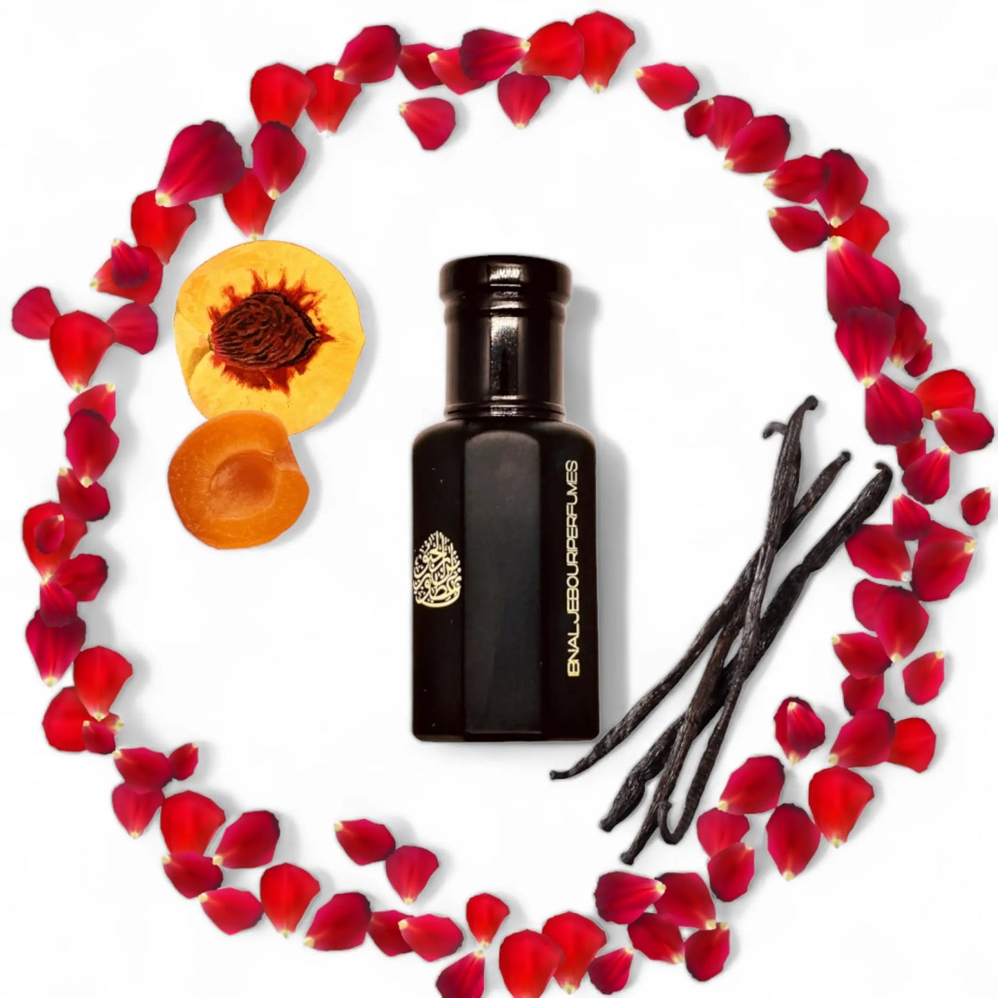 Lumière d'Orient Women's Perfume oil that is floral musky fragrances in a elegant black bottle 